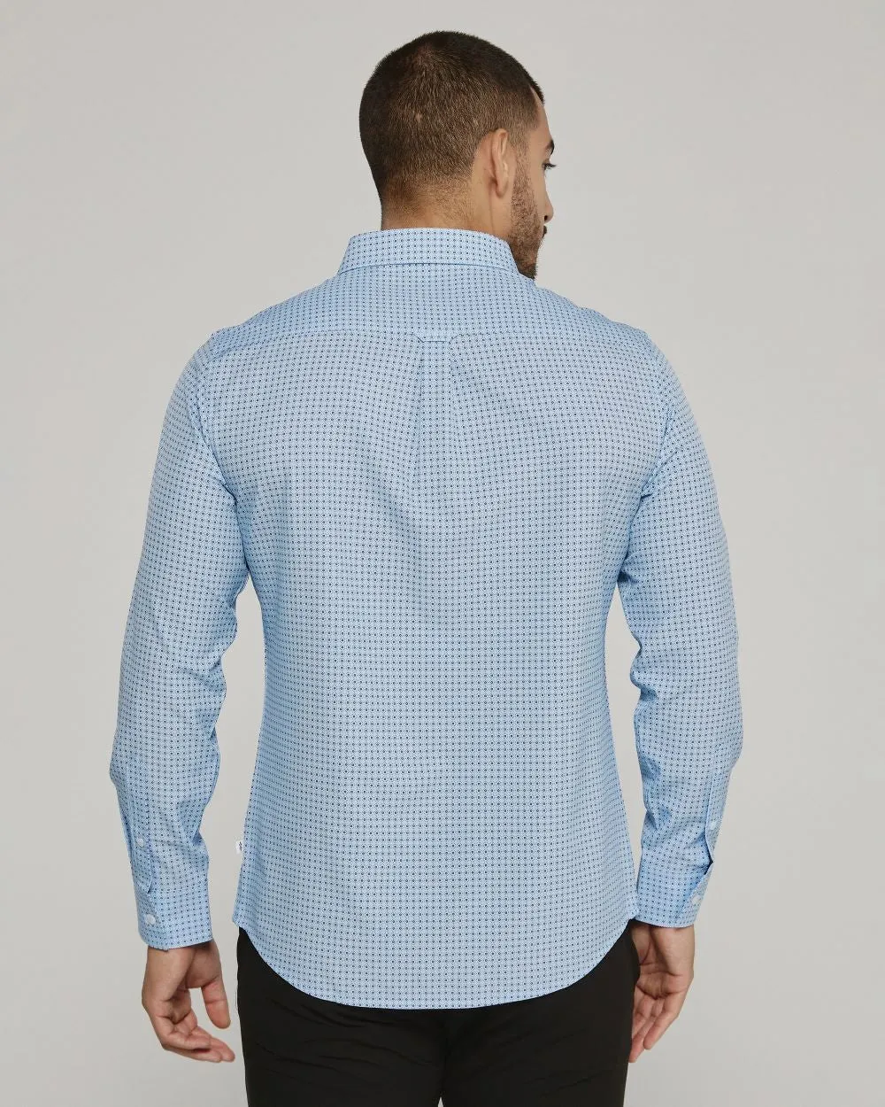 '7Diamonds' Men's Cyril Performance Button  Down - Light Blue