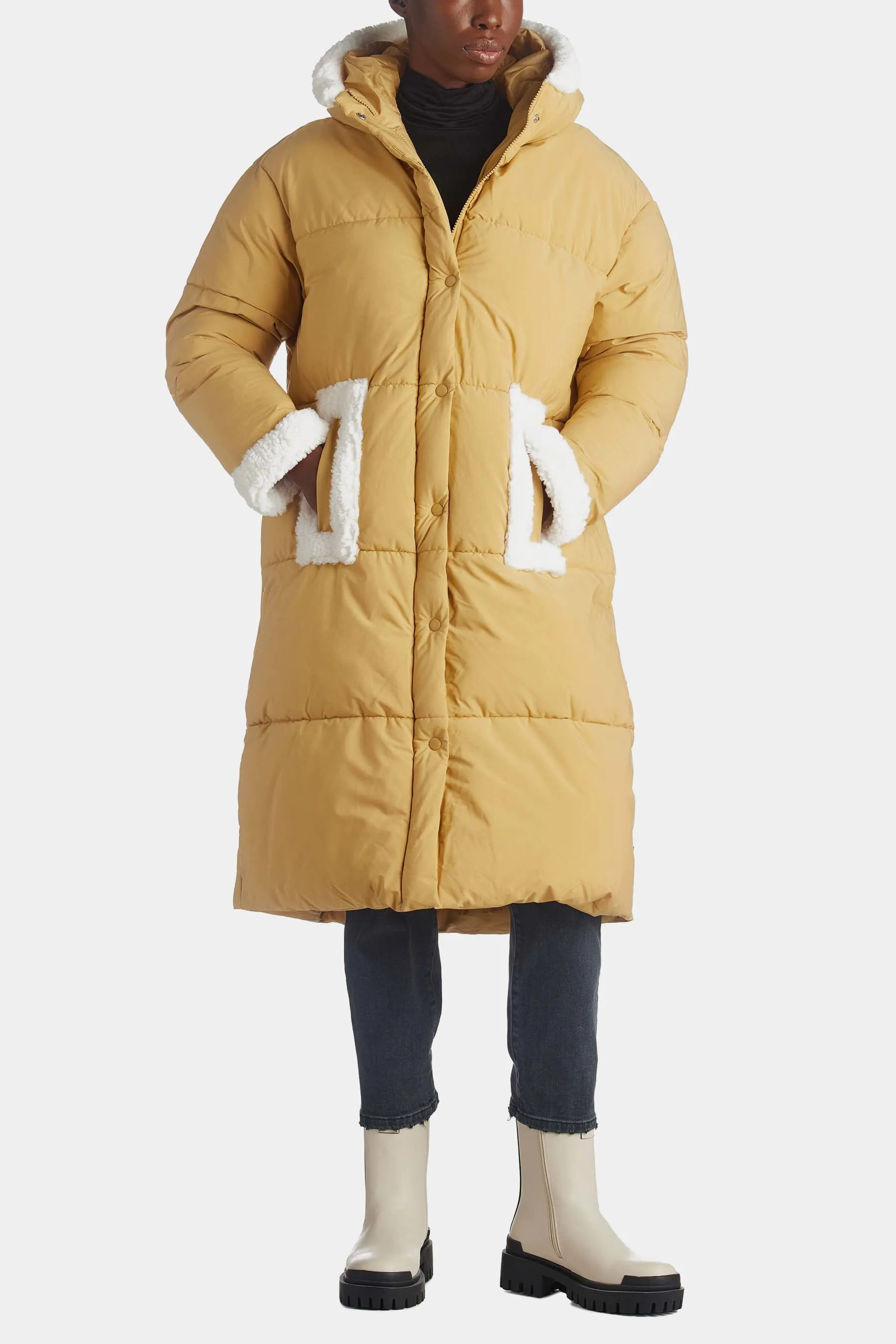 Active Sherpa Hybrid Puffer Coat