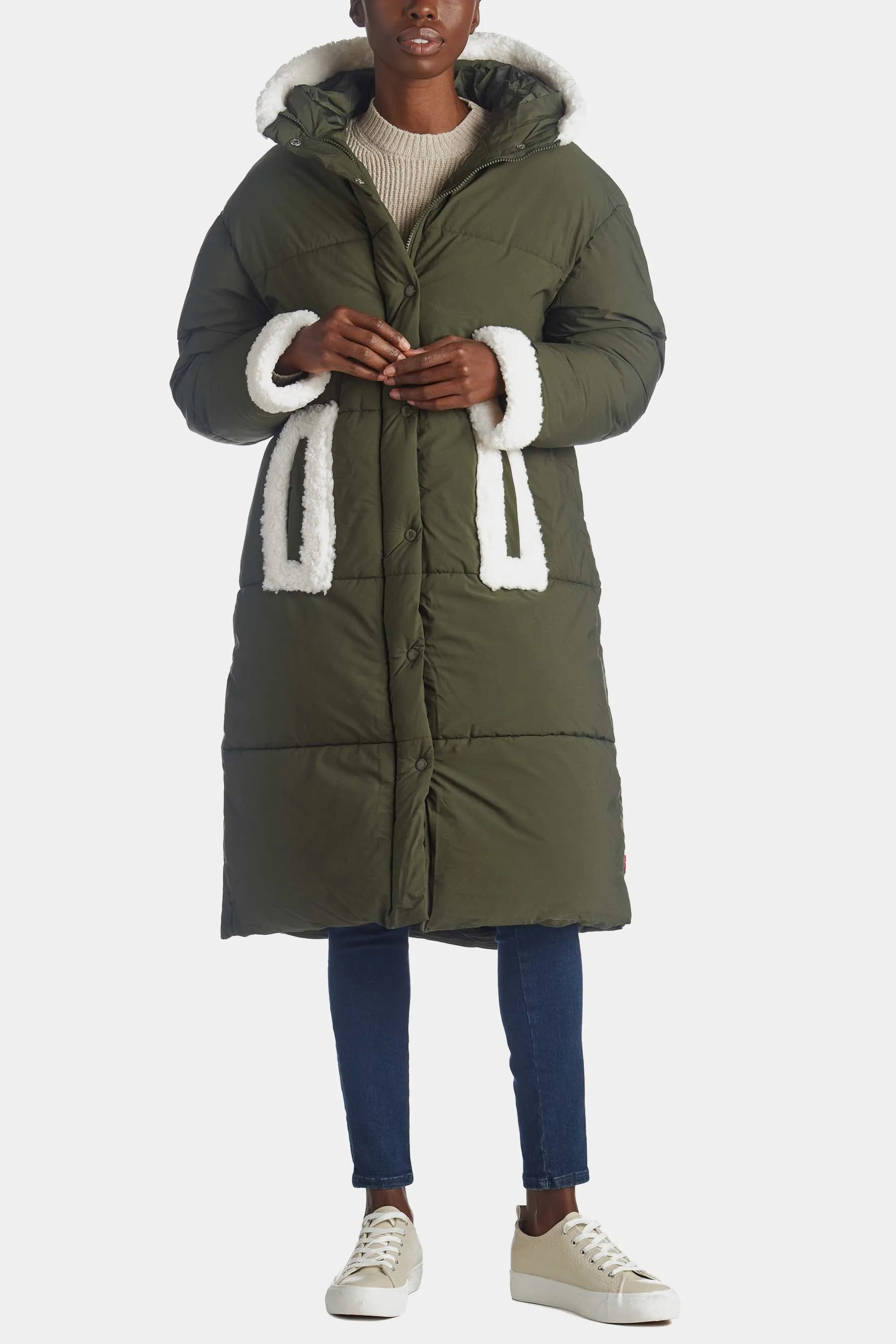 Active Sherpa Hybrid Puffer Coat