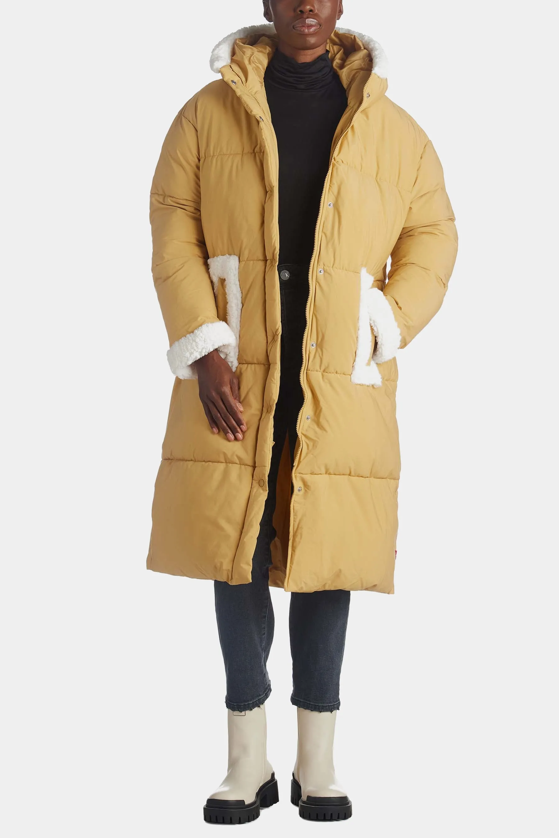 Active Sherpa Hybrid Puffer Coat