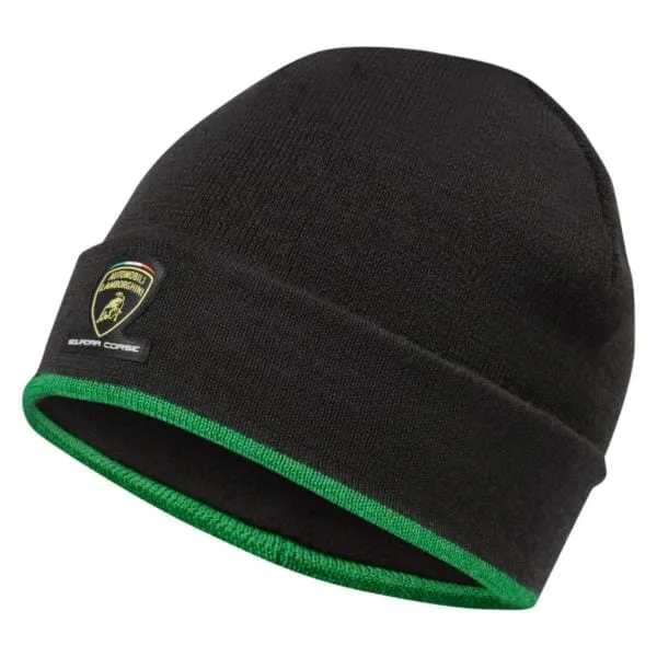 Automobili Lamborghini Squadra Corse Team Knitted Hat - Black