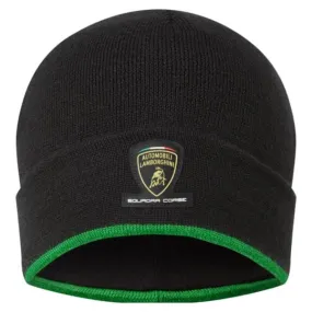 Automobili Lamborghini Squadra Corse Team Knitted Hat - Black