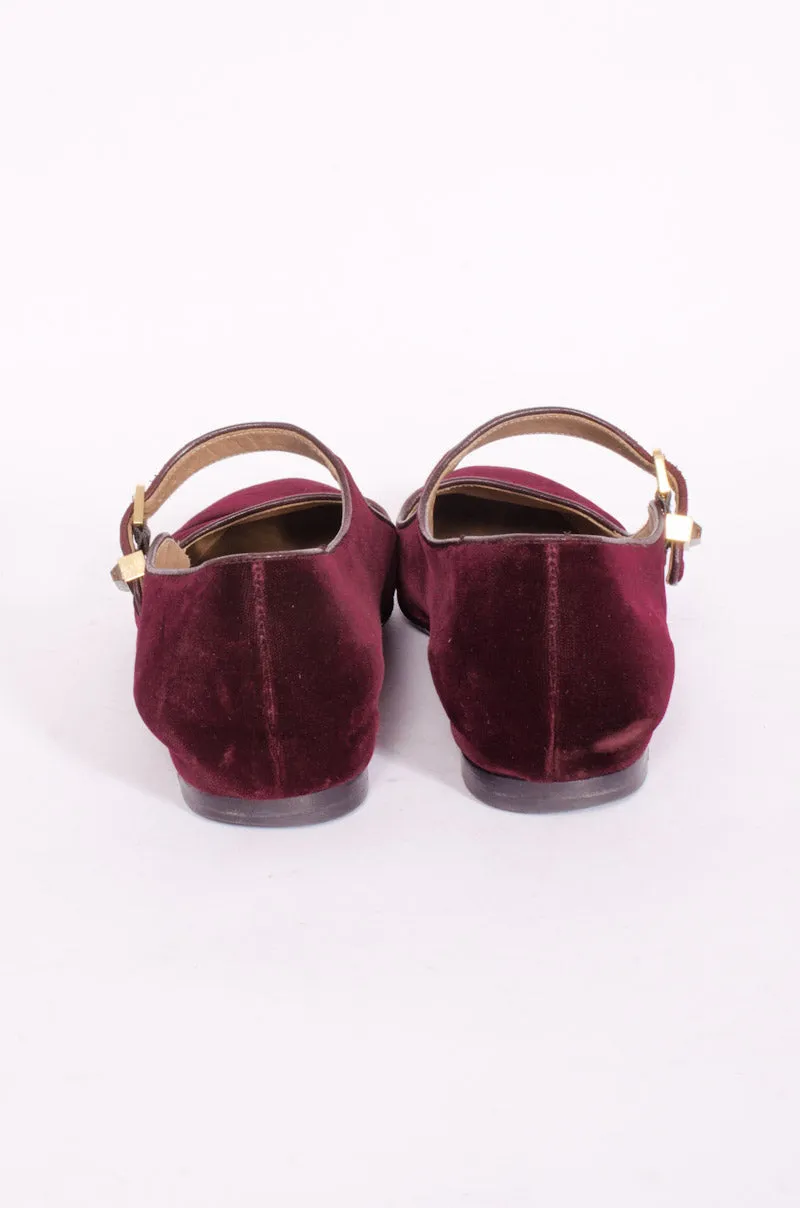 AVA VELVET MARY JANES