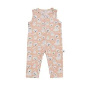 Bamberry x Kryz Button Down Overalls - Sky Bear