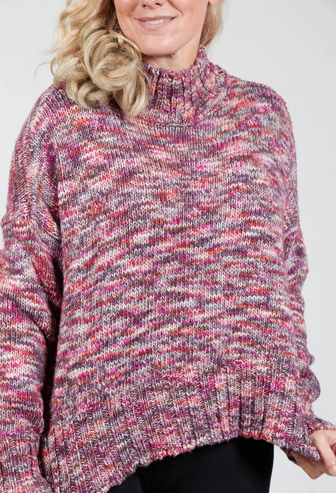 Begonia Tricot Knitted Jumper in Multicolour