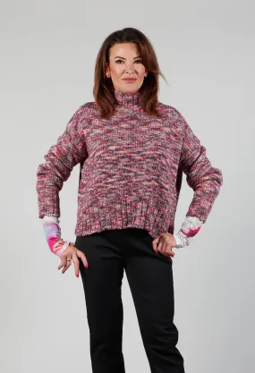 Begonia Tricot Knitted Jumper in Multicolour