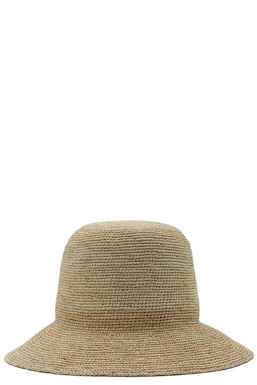 Beige Straw Crochet Hat