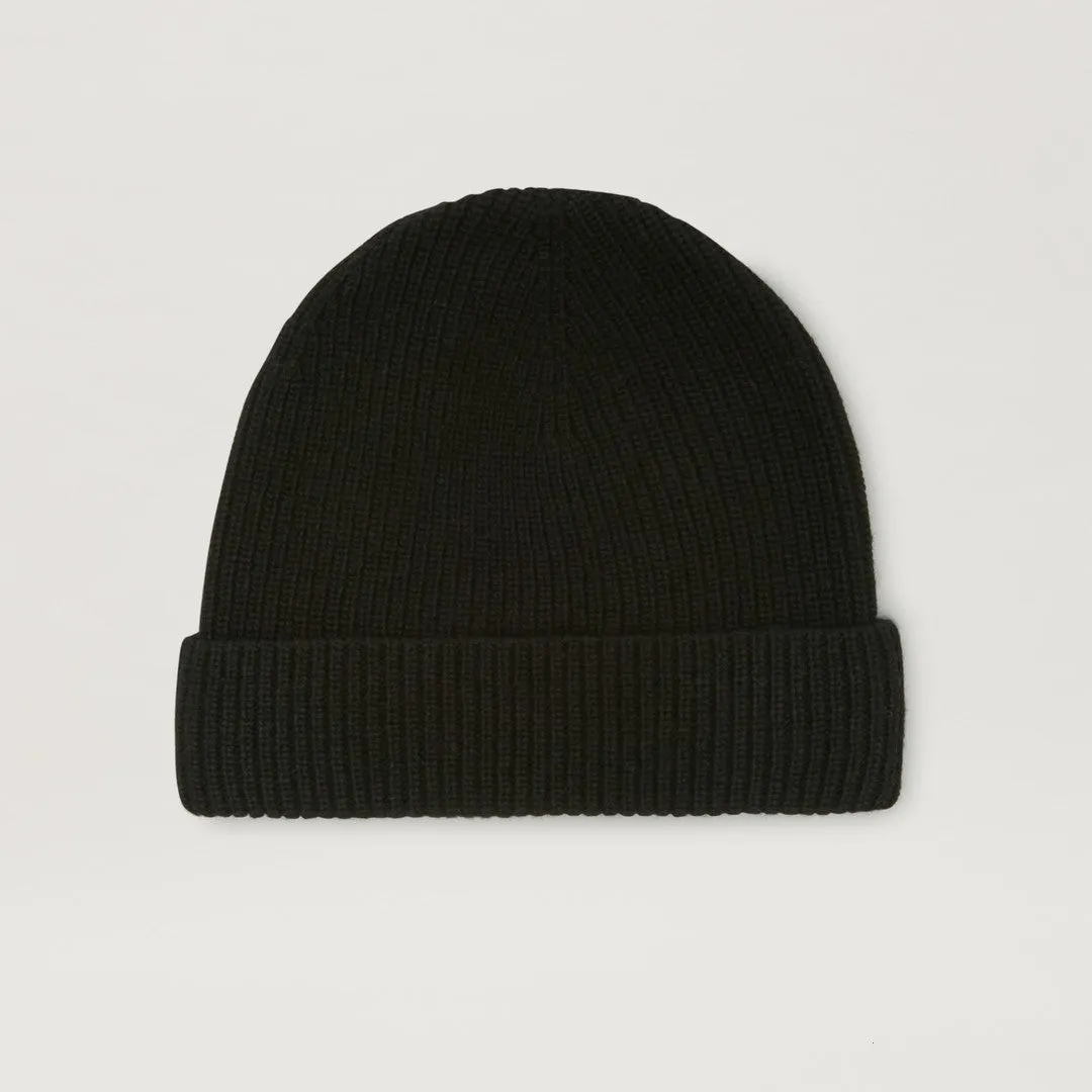 Black & White Knitted Beanie Hat