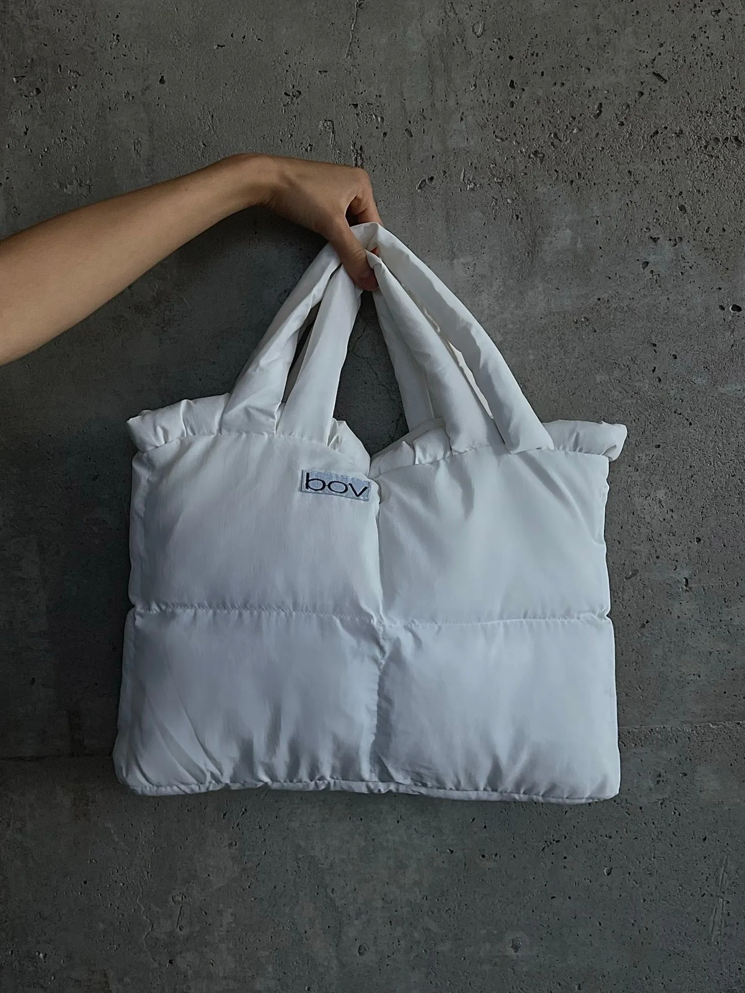 Bov Puffer Bag - Ivory