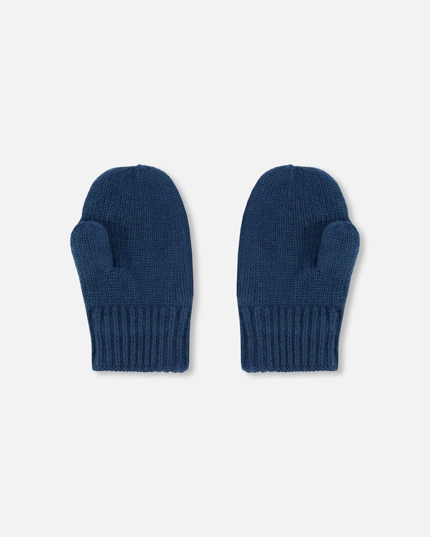 Boys Knitted Mittens Navy