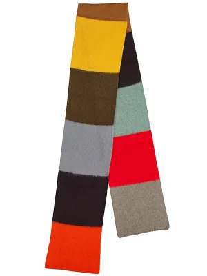 Brushed Colour Block Scarf Multicolour Sample Sale