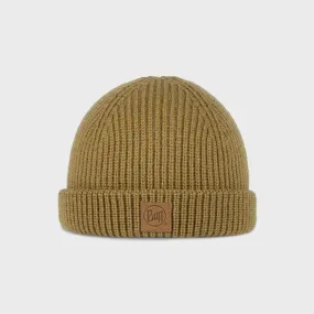 Buff Knitted Kids Beanie Hat - Clum Brindle Brown