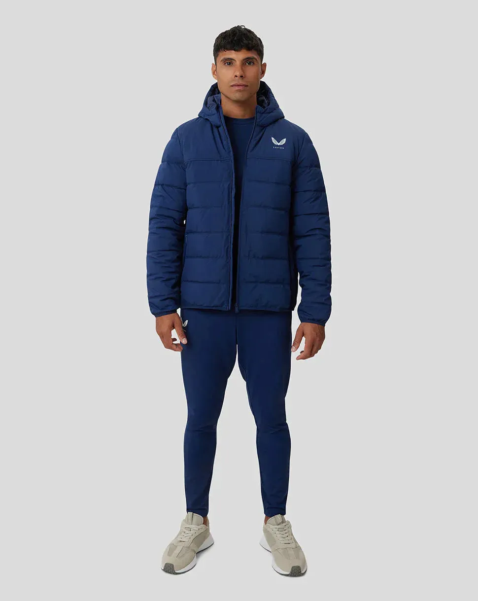 CARBON CAPSULE HEREN PUFFER JACKET - BLAUW