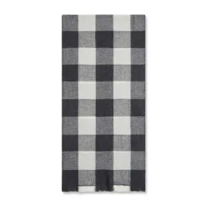 Cashmere & Merino Wool Scarf - Grey & White Check