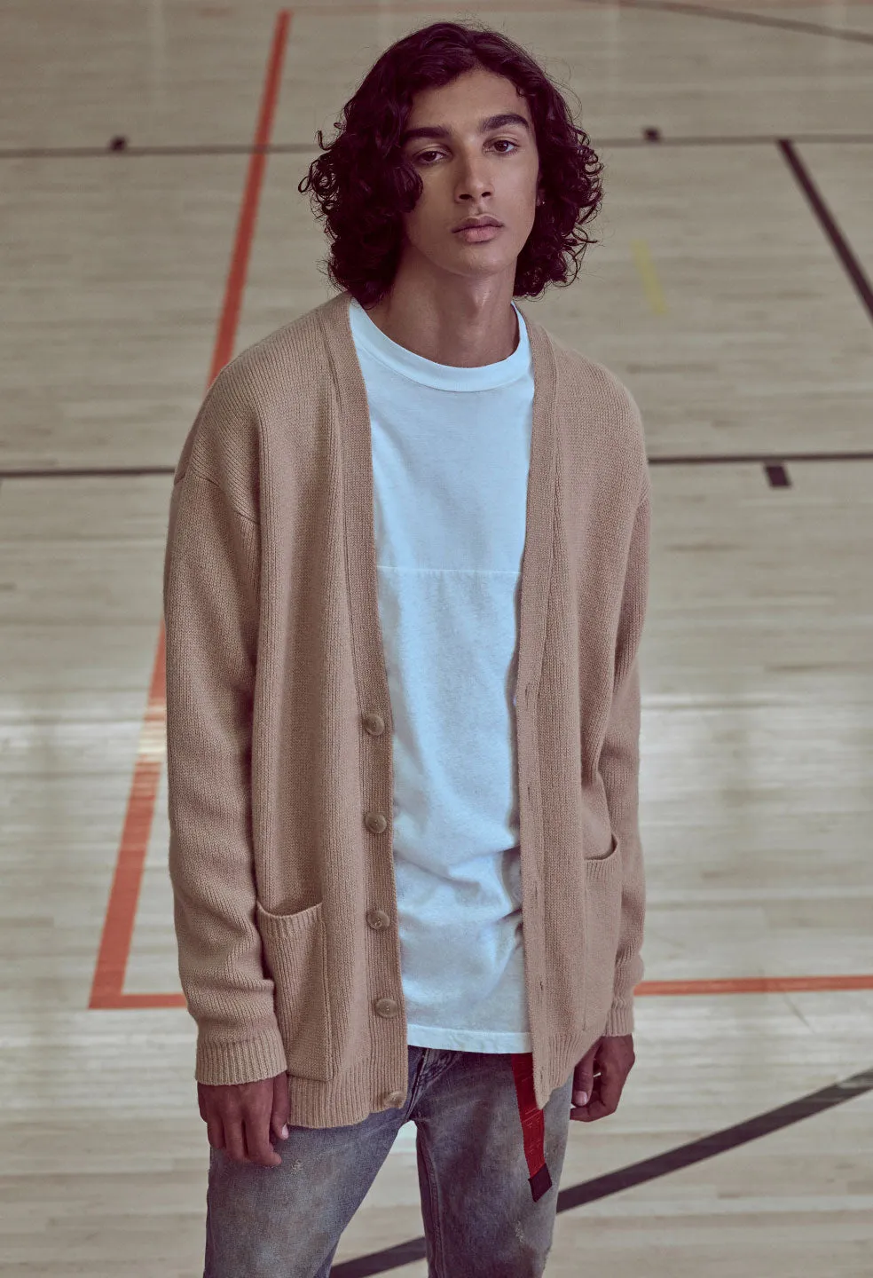 Cashmere Cardigan / Camel