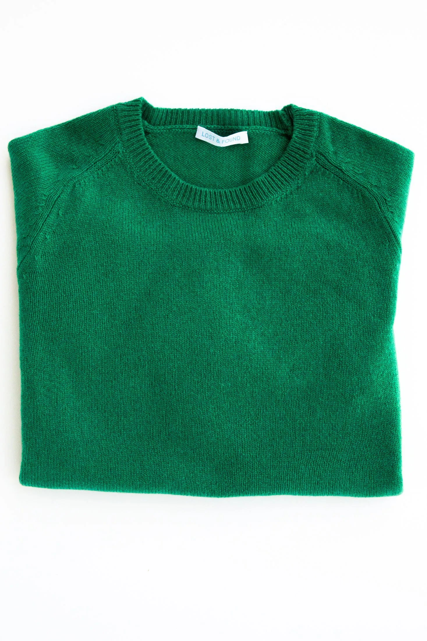 Cashmere Raglan Crew