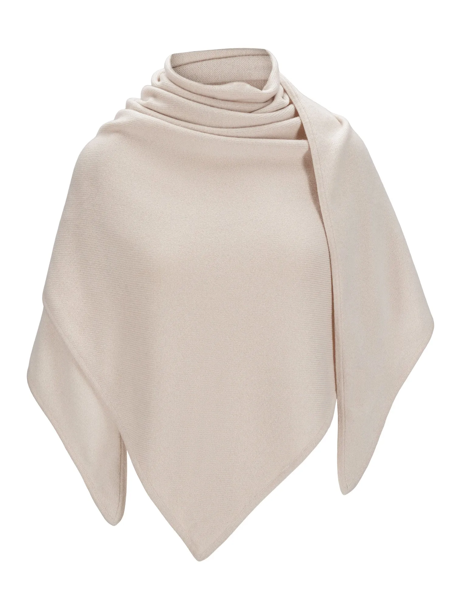 Cashmere scarf "Triangle" - cream