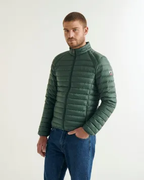 Celadon green Mat lightweight puffer jacket