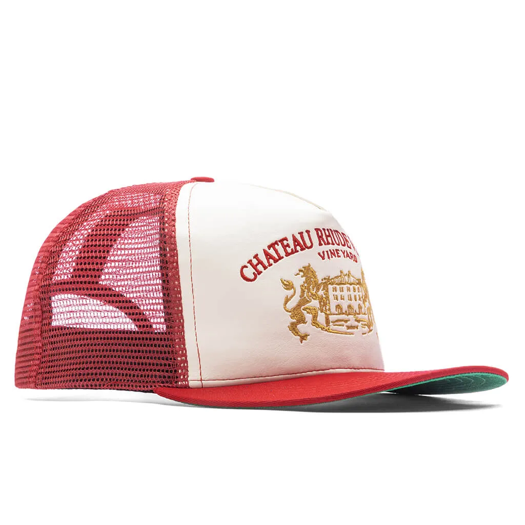 Cellier Hat - Red/Cream