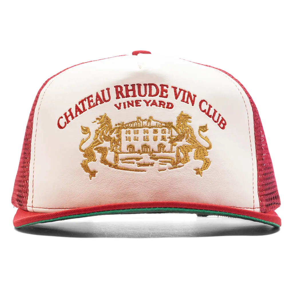 Cellier Hat - Red/Cream