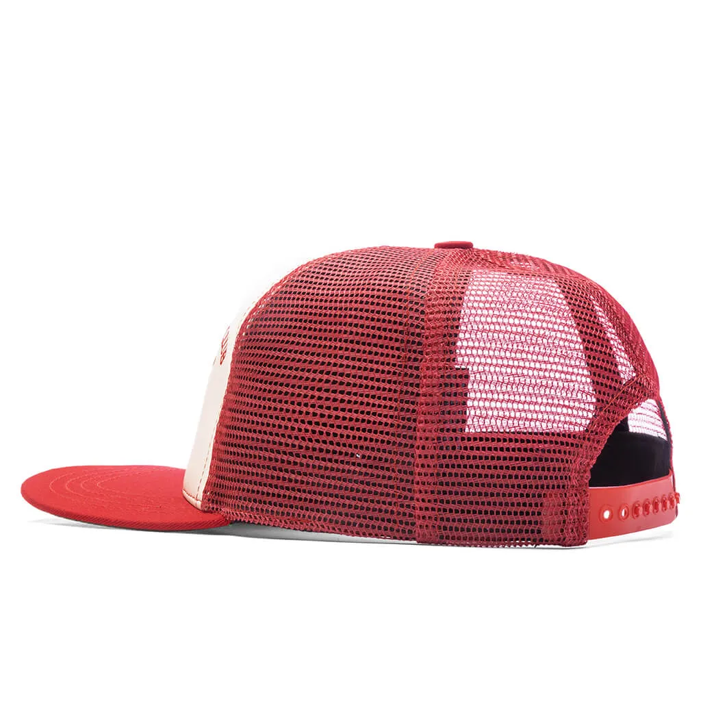 Cellier Hat - Red/Cream