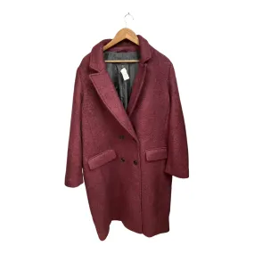 Coat Peacoat By Express In Red, Size: Xl