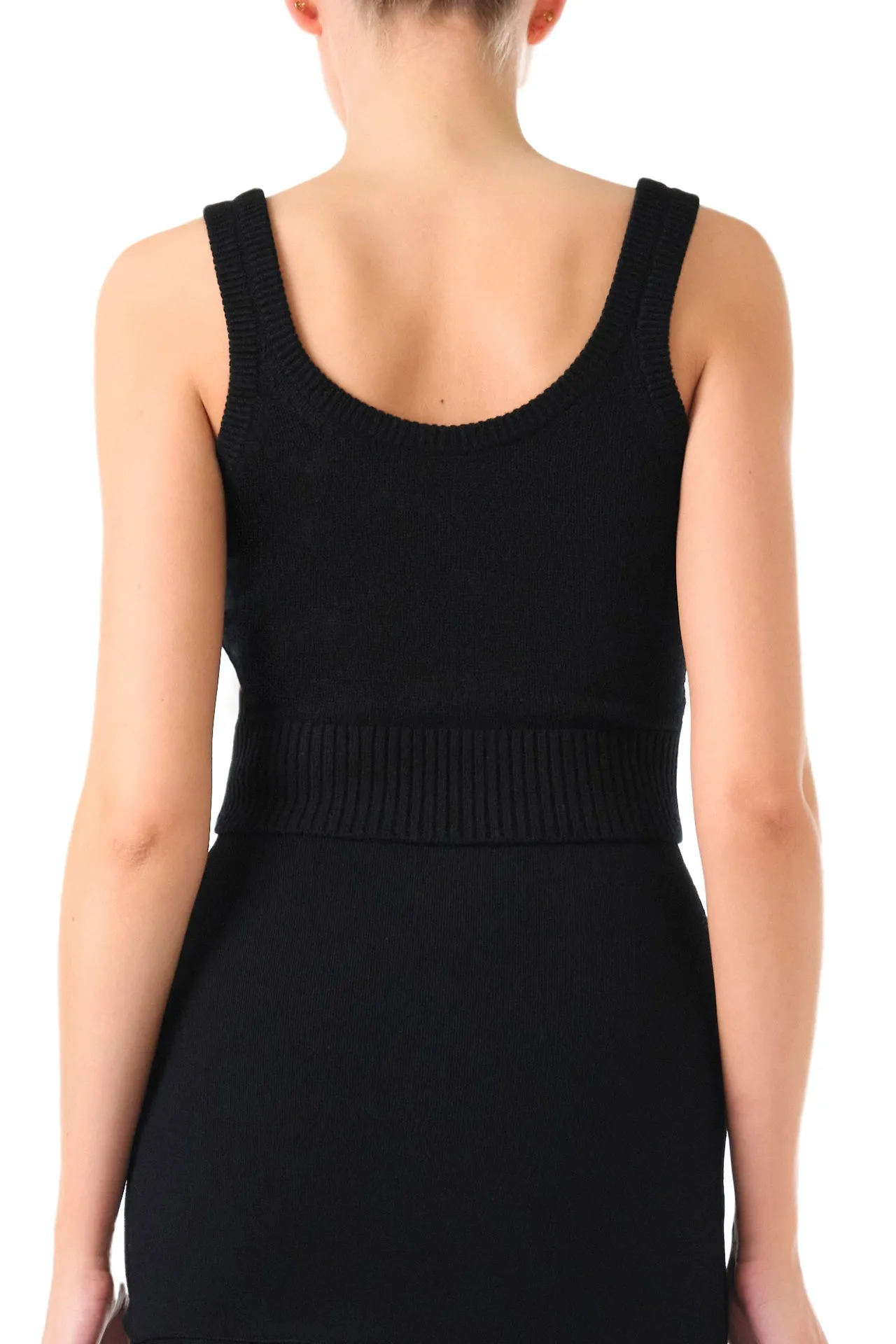 Cropped Cashmere Tank