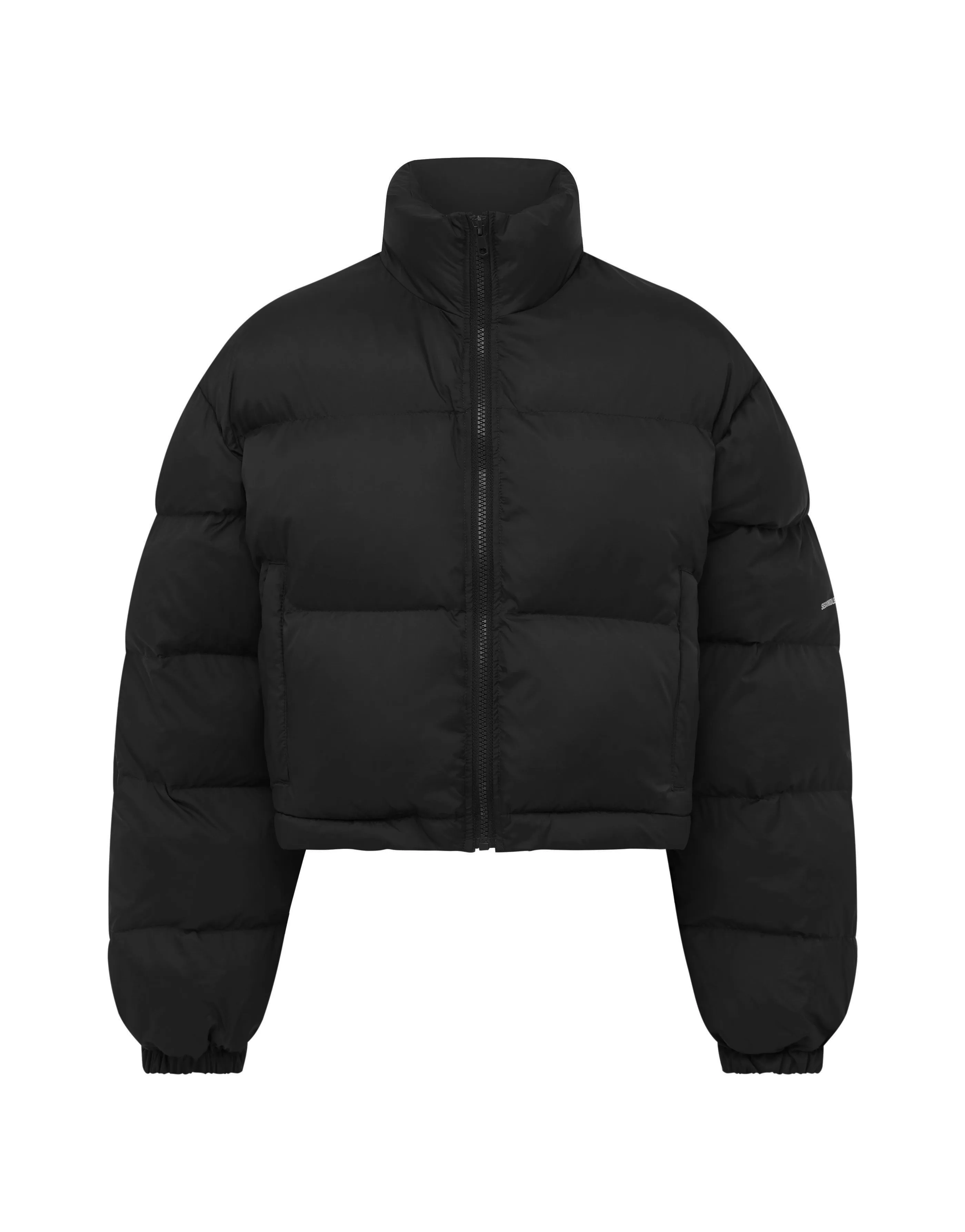 Cropped Puffer - Black