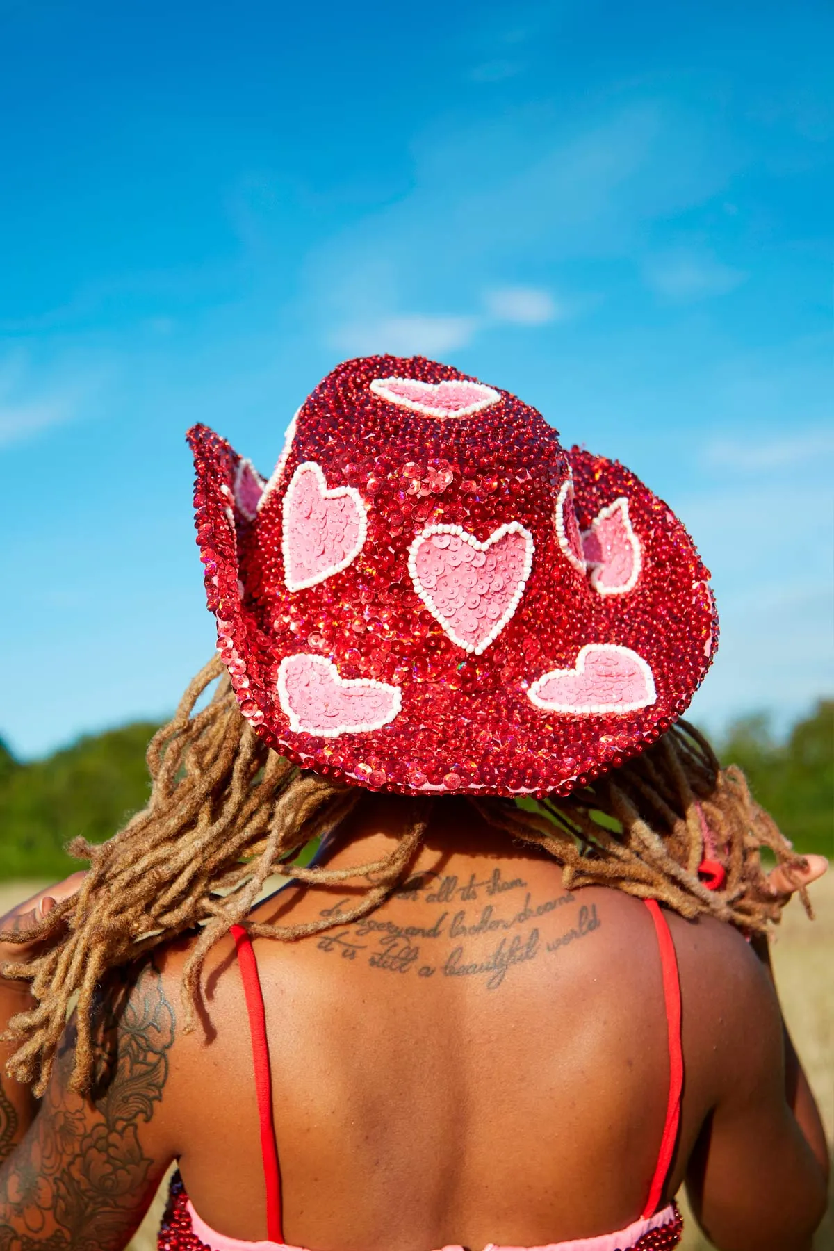 Cupid Cowgirl Sequin Hat