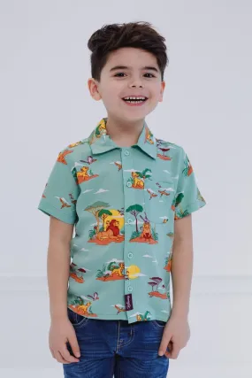 Disney Lion King Matching Family Hawaiian Button Down Dress Shirt