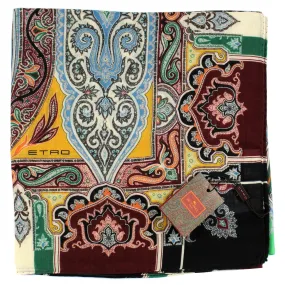 Etro Scarf Ornamental Design - Extra Large Square Cashmere Shawl