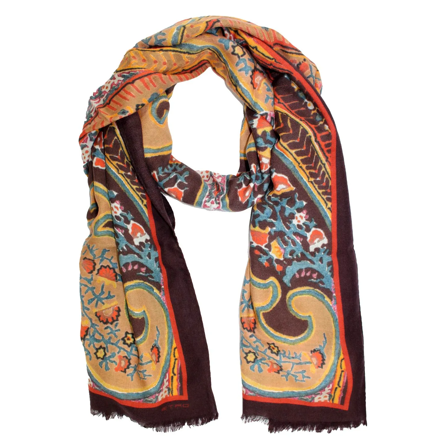 Etro Scarf Shaal Nur - Women Collection Cashmere Silk Shawl SALE