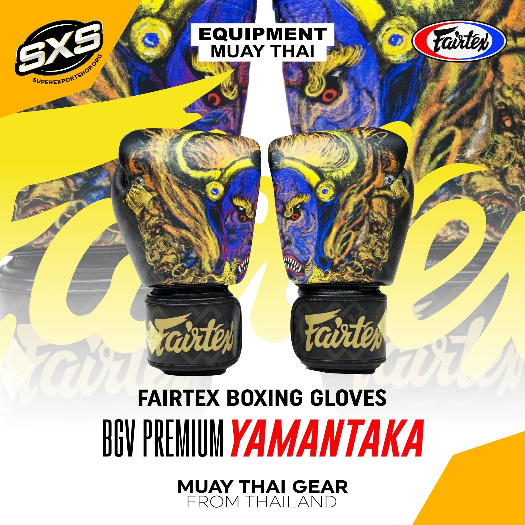 Fairtex Boxing Gloves BGV Premium Yamantaka WITHOUT BOX