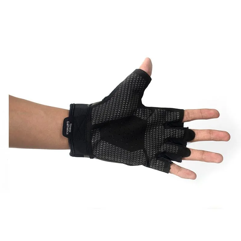 Fitness & Athletics Half Finger Gym Gloves - Men