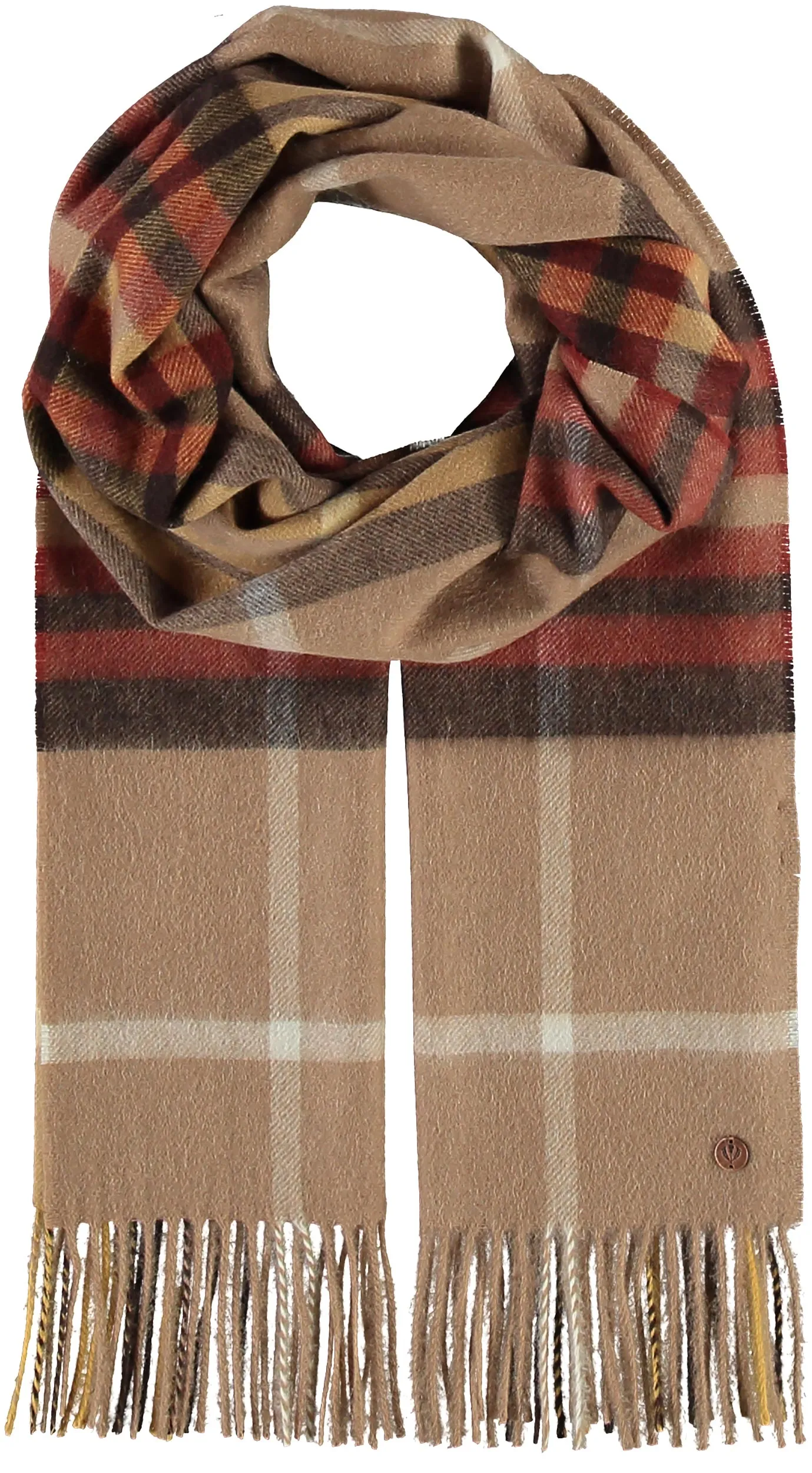 FRAAS Plaid Pop Signature Cashmere Woven Scarf