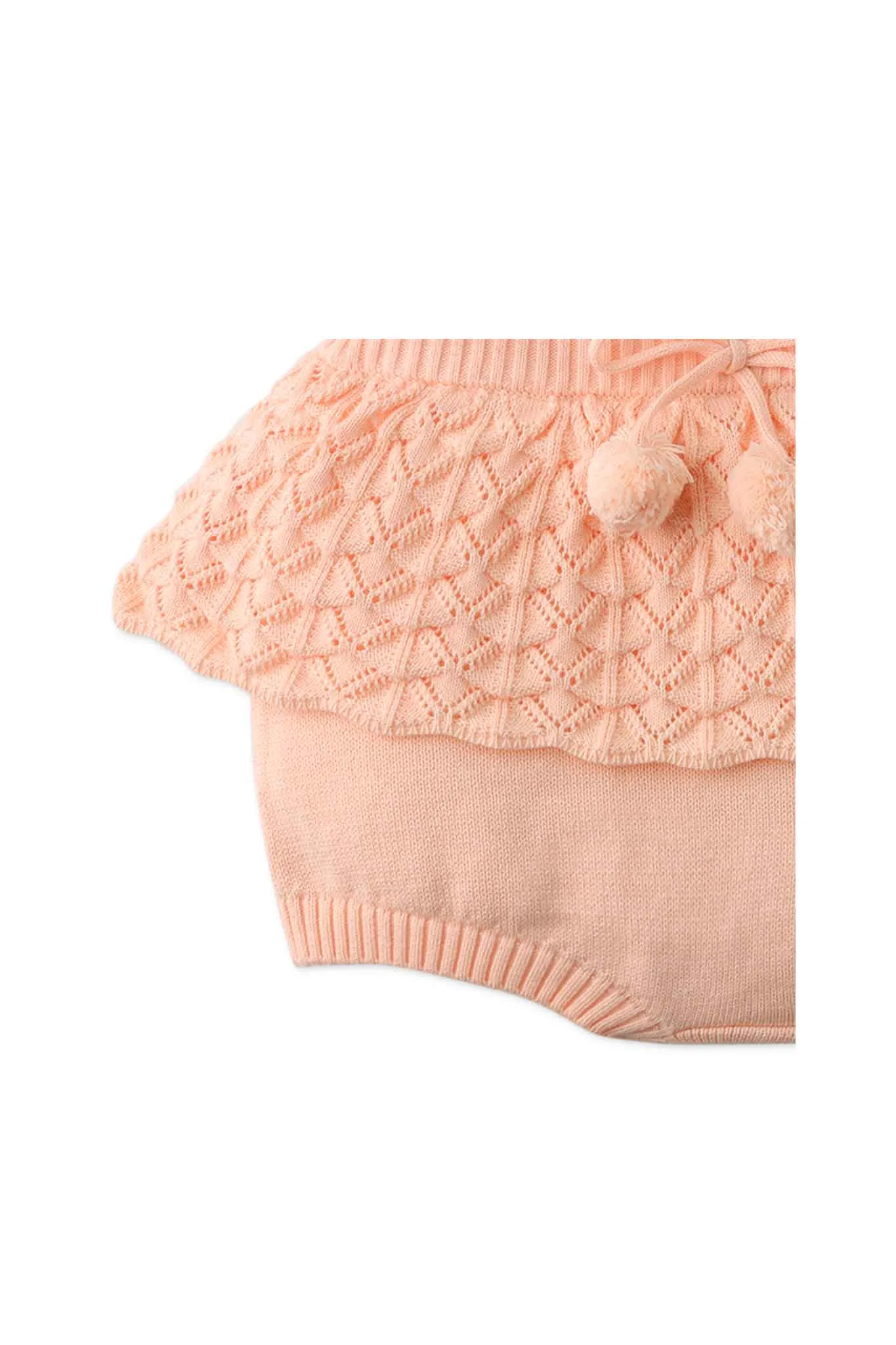 Gingersnaps Knitted Ruffle & Pleated Skorts with Ties