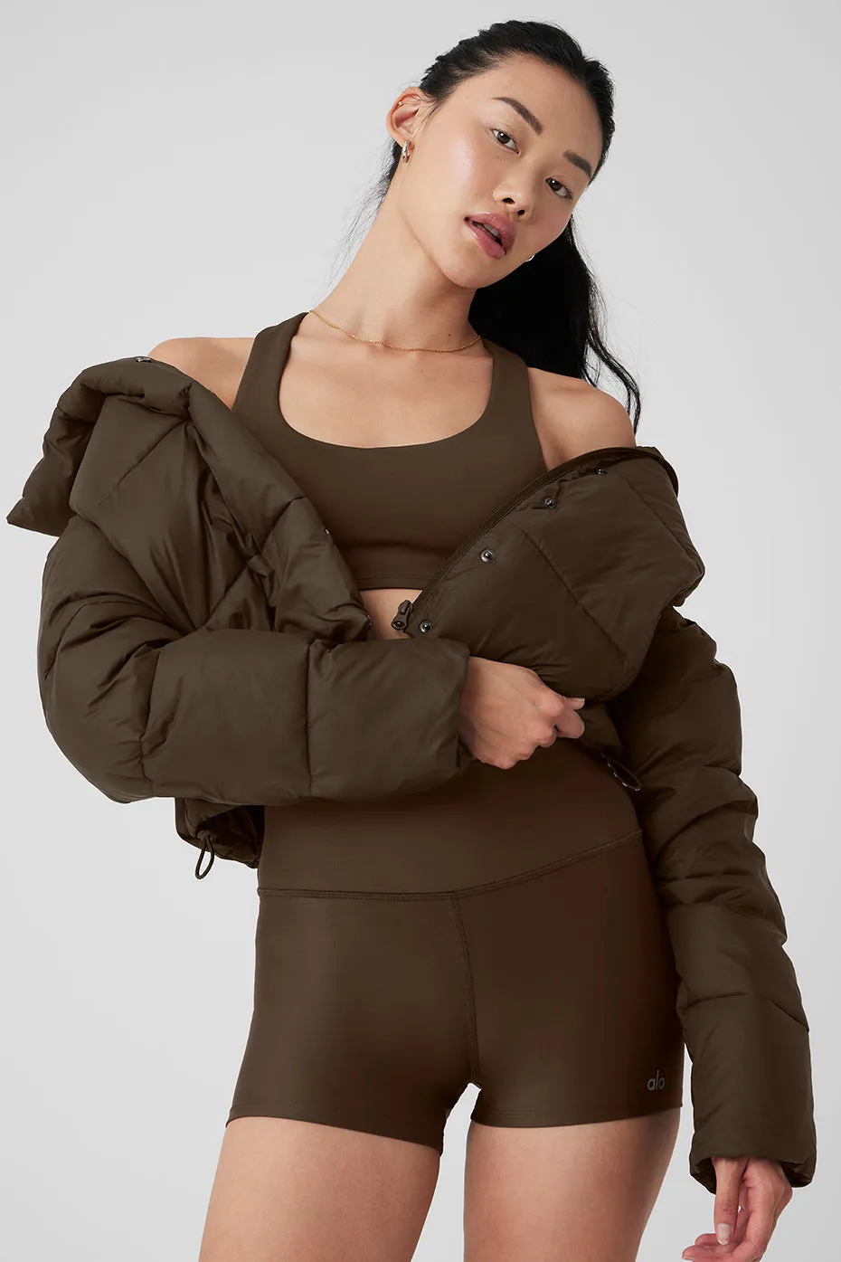 Gold Rush Puffer - Espresso