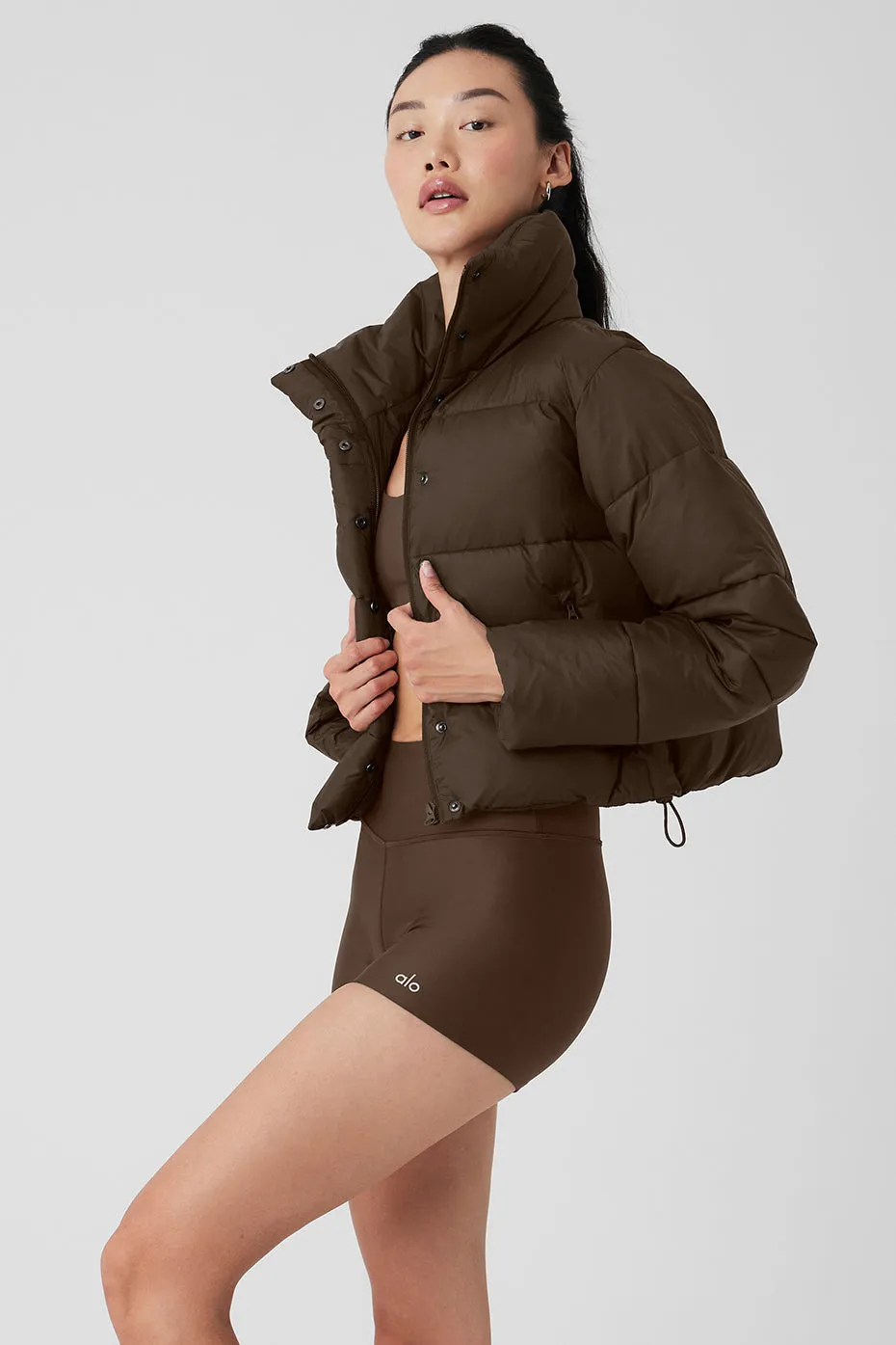 Gold Rush Puffer - Espresso