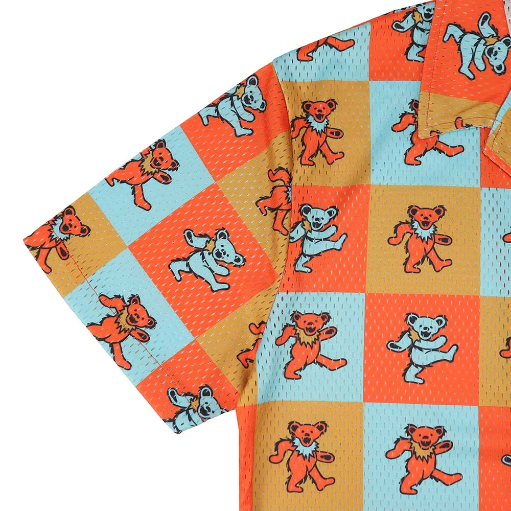 Grateful Dead | 3X - 8X Mesh Button Down | Bears & Stealies