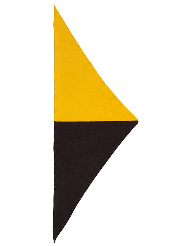 Half Half Triangle Neckerchief Golden eye & Black Sample Sale