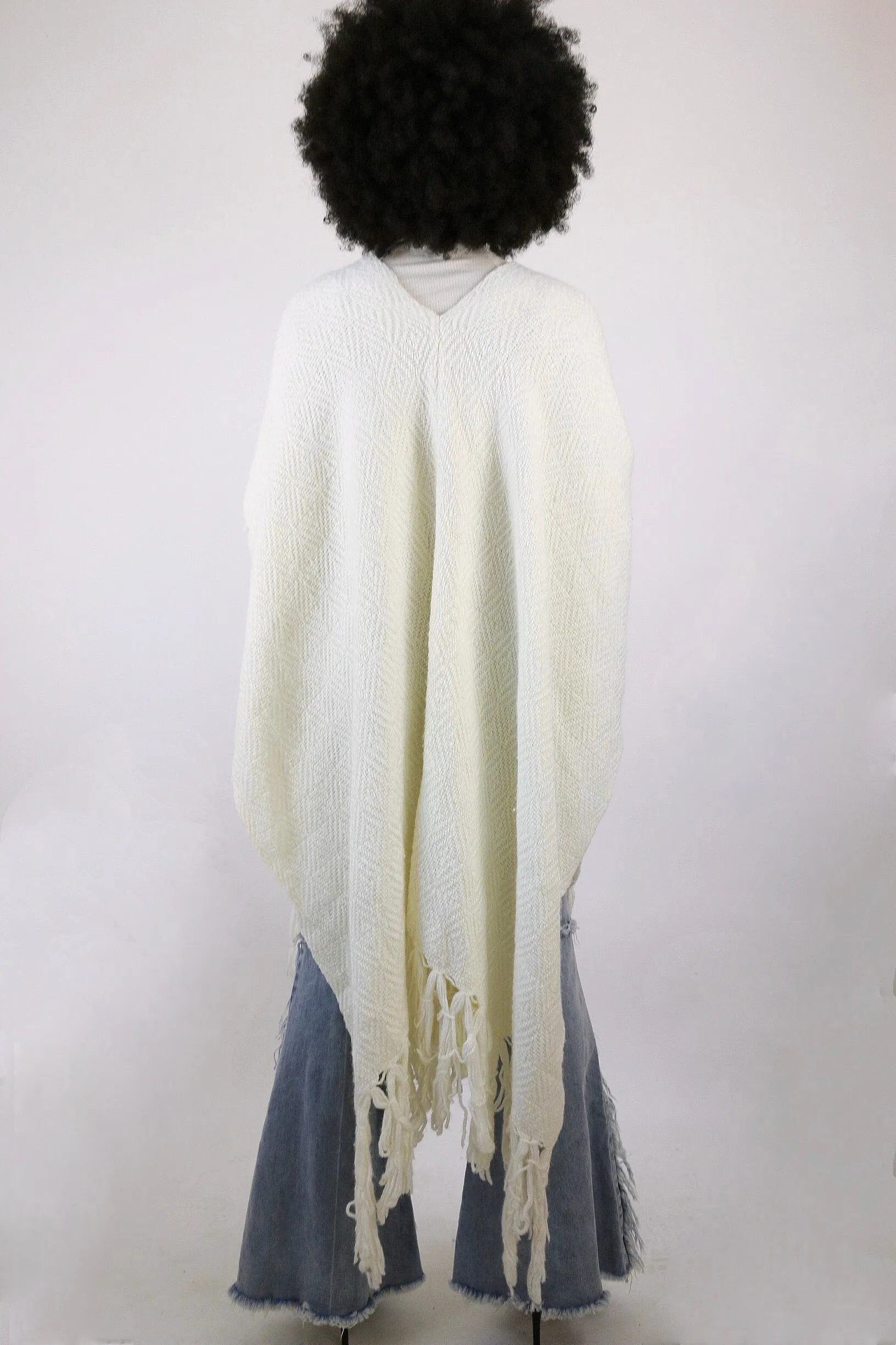 Ivory Vintage Wool Wrap