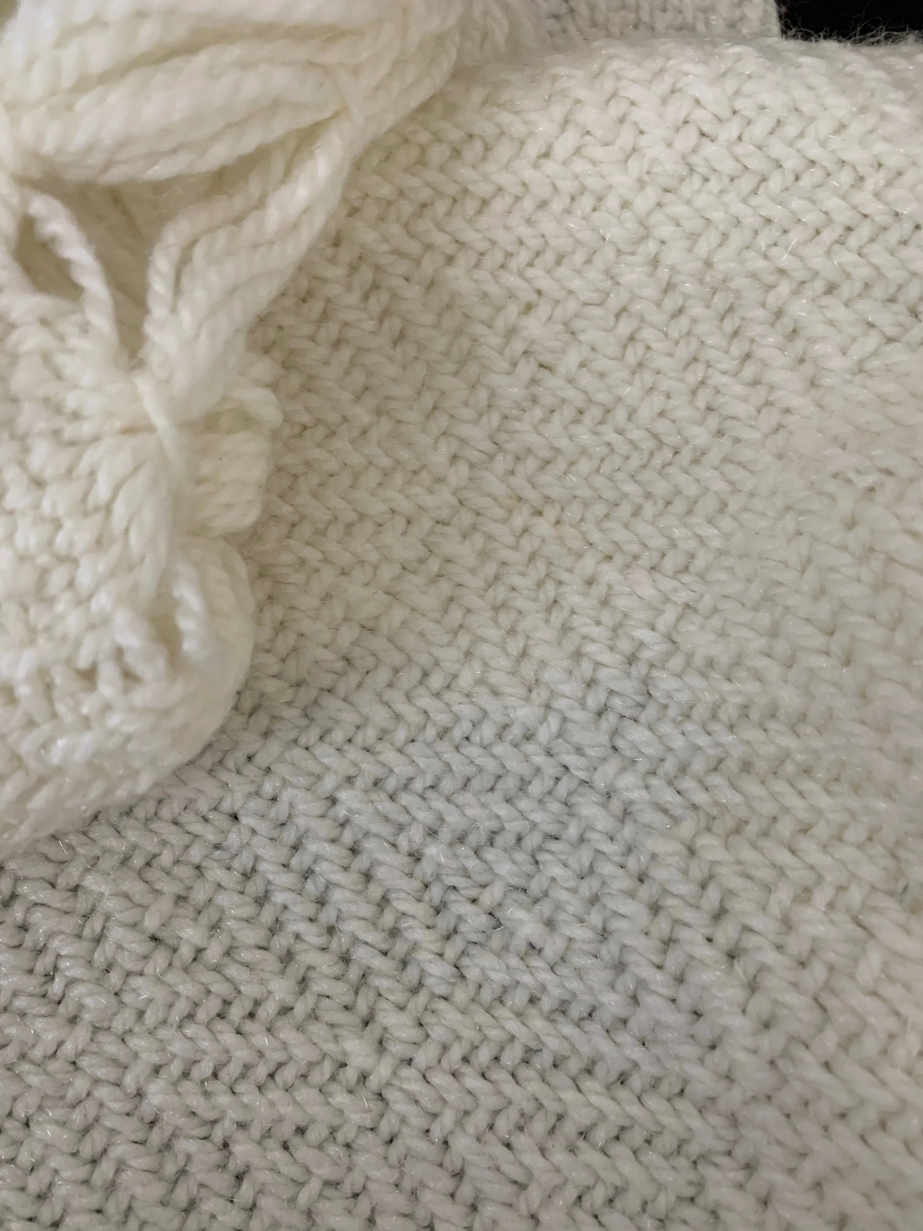 Ivory Vintage Wool Wrap