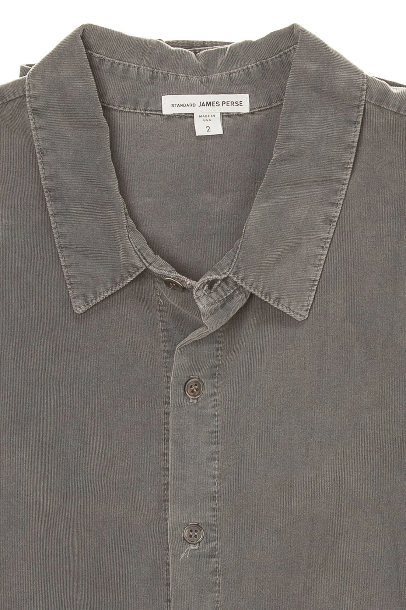 James Perse - Gray Long Sleeve Button Down - US 2