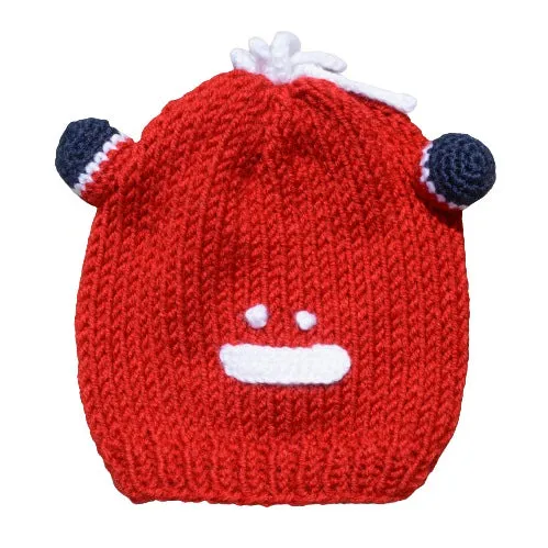 Kids Beanie Hat, Kids Winter Hand-Knitted Wool Frog Animal Theme Hat