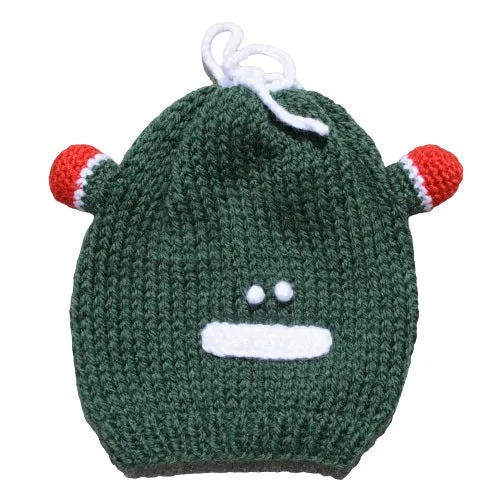 Kids Beanie Hat, Kids Winter Hand-Knitted Wool Frog Animal Theme Hat