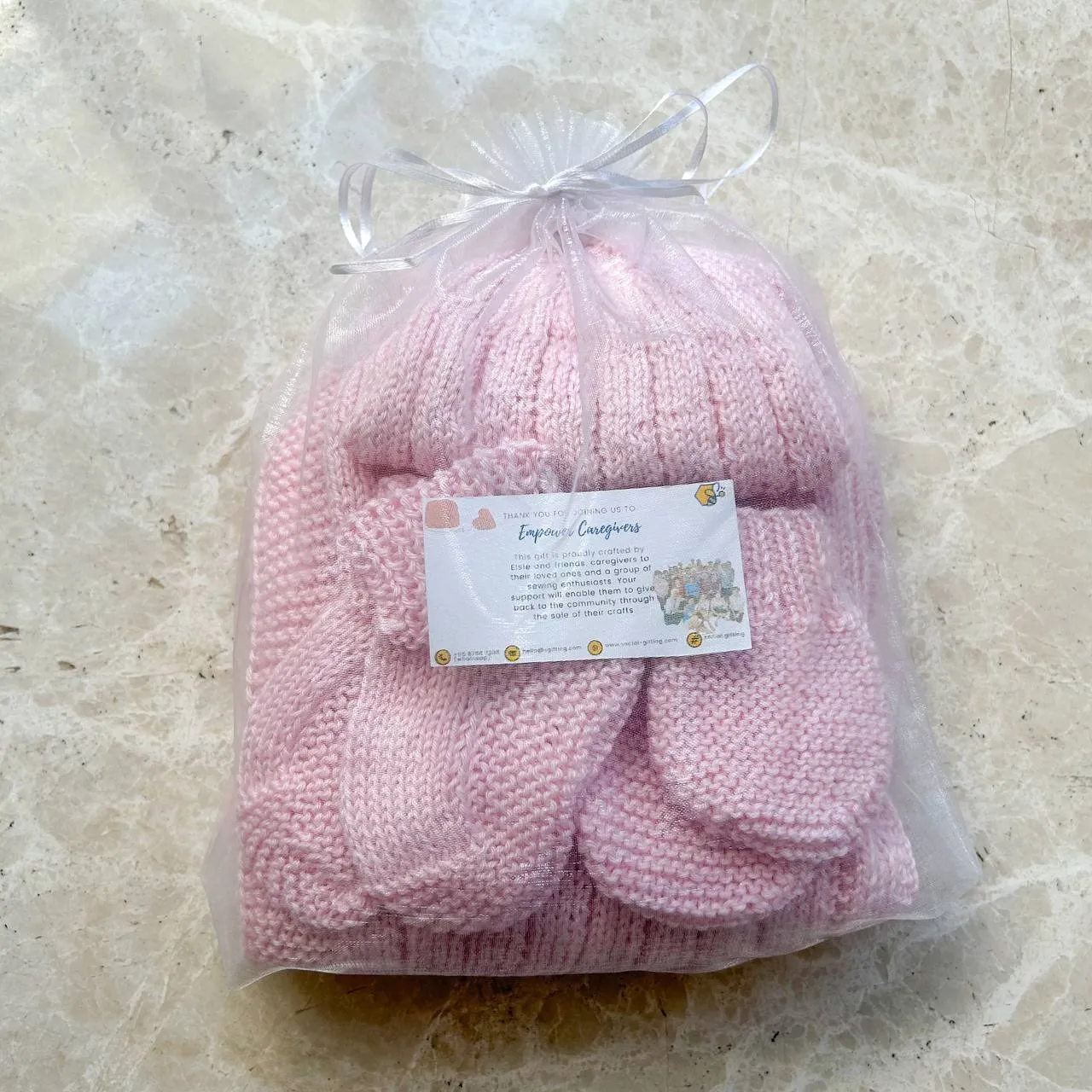 Knitted Baby Blanket Set