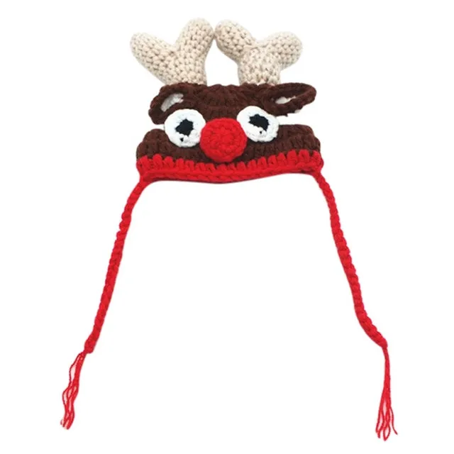 Knitted Reindeer Antlers | Cat Costume