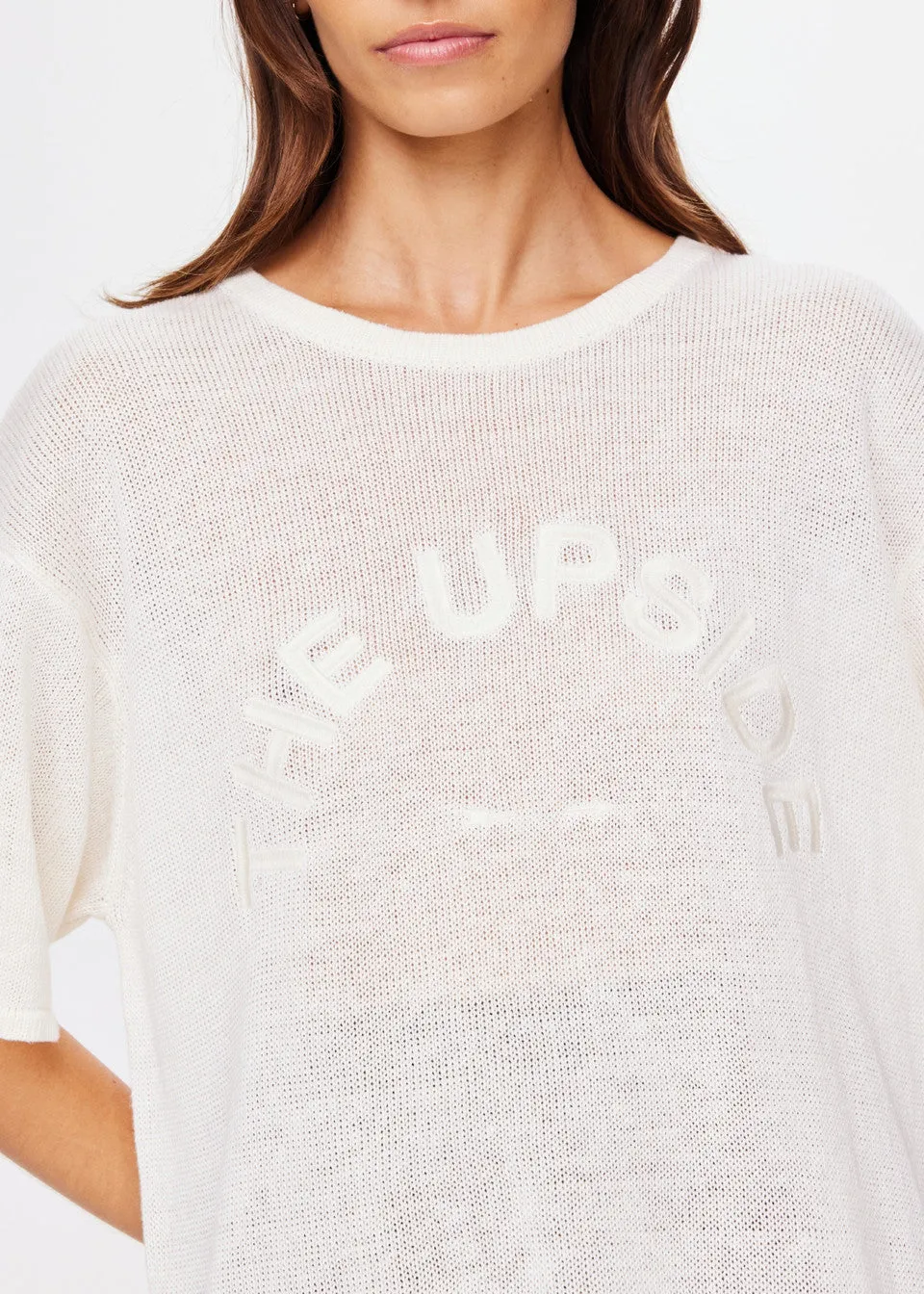 Knitted Sammi Tee | Creme