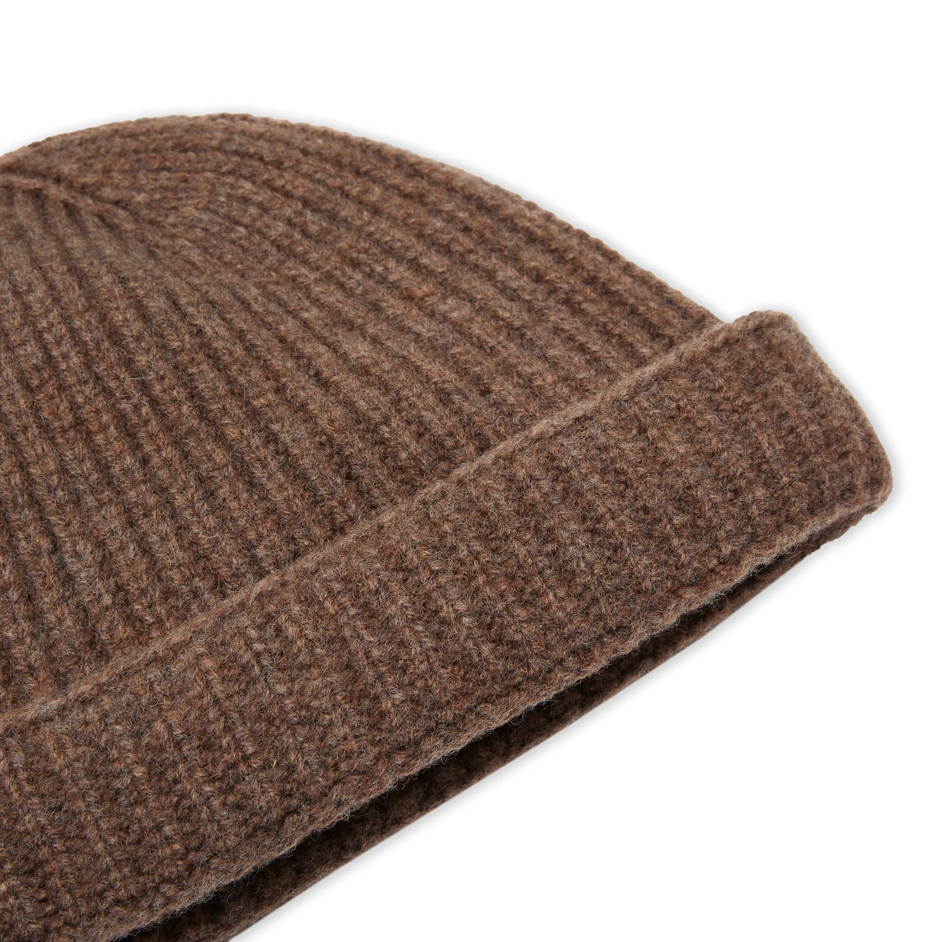 Lambswool Beanie Hat - Tobacco