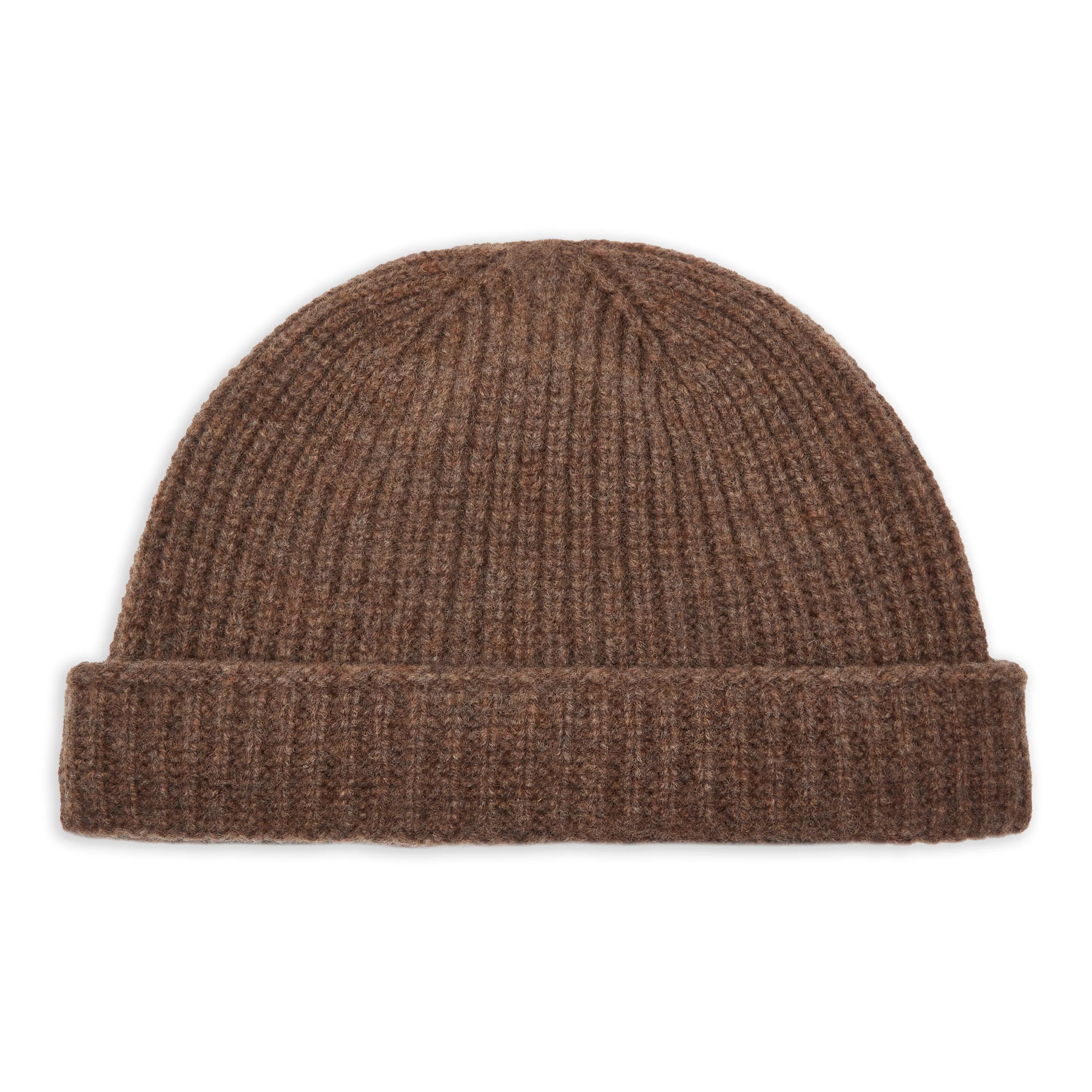 Lambswool Beanie Hat - Tobacco